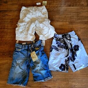 New boys bundle shorts short size 6 children's place O'Neill denim chino